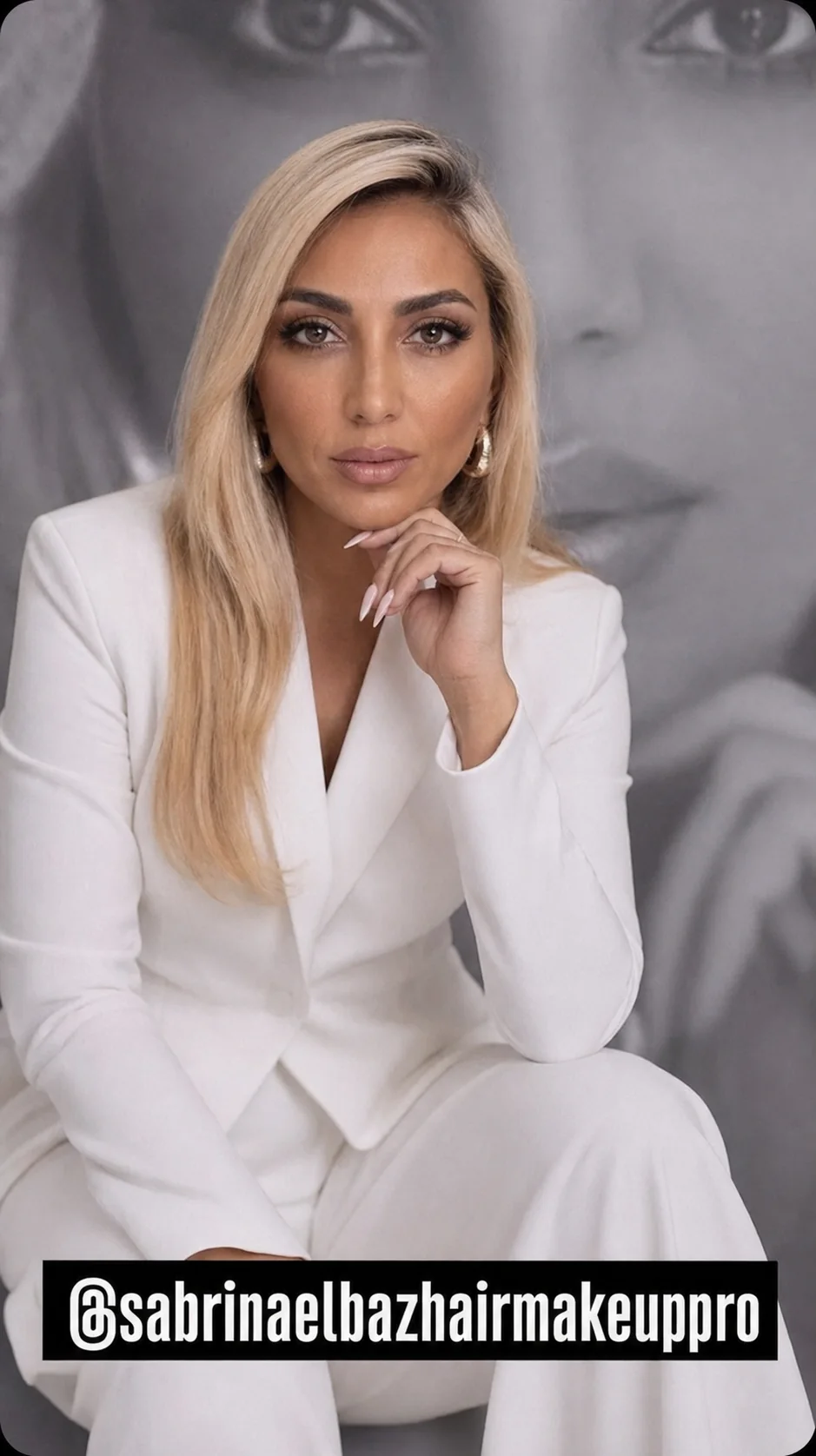 Portrait de Sabrina Elbaz, hair and makeup artist